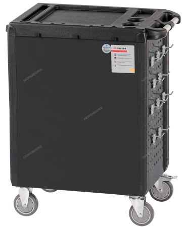 Тележка инструментальная, 6 выдвижных ящиков, серая