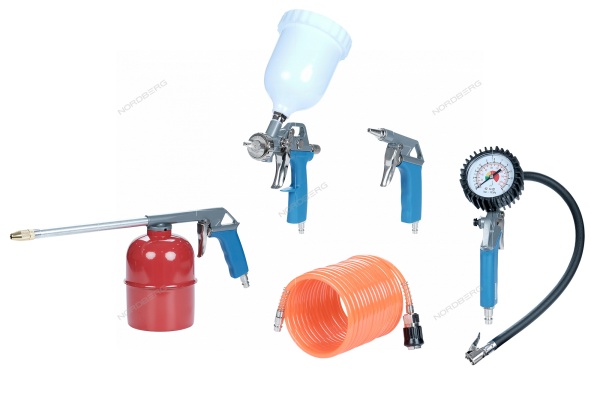 Набор пневмоинструментов, 5 предметов