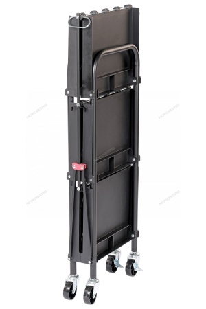 Тележка инструментальная, 3 пластиковые полки, складная