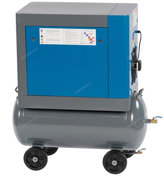 Компрессор винтовой, 4,0 кВт, 10 бар, 510 л/мин, ресивер 160 л