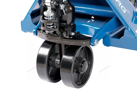 Тележка складская гидравлическая 2,5 т, с ПУ колесами