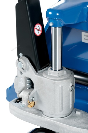 Тележка складская гидравлическая 2,5 т, усиленная, с ПУ колесами (ПРОСЛЕЖИВАЕМАЯ)