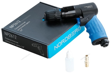 Пневмодрель диам. сверла до 10 мм, реверсивная