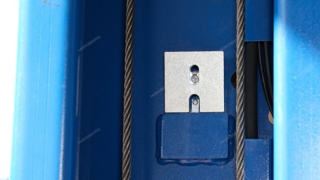 Подъемник двухстоечный 6 т, верхняя синхронизация, 380 В, синий