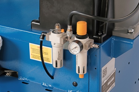 Станок шиномонтажный 380V п/автомат, 2х скор, стол с накладками, синий