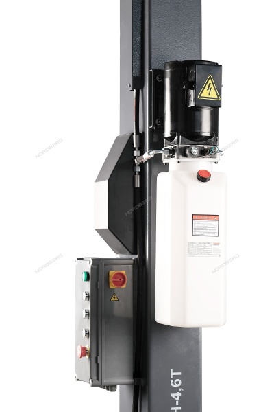 Подъемник 380V 2х стоечный 4,5т с верхней синхронизацией с электростопорами
