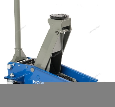 Домкрат подкатной 3 т с резиновой насадкой, быстрый подъем