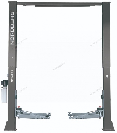 Подъемник двухстоечный 5 т, верхняя синхронизация, 380 В, серый