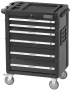 Тележка инструментальная, 6 выдвижных ящиков, серая