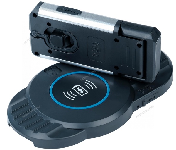 Фонарь светодиодный, аккумуляторный, с бесконтактным зарядным устройством