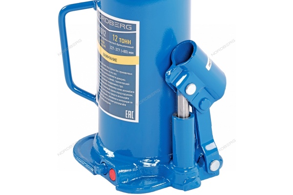 Домкрат бутылочный, 12 т