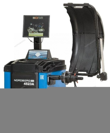 Станок балансировочный автомат с дисплеем, синий