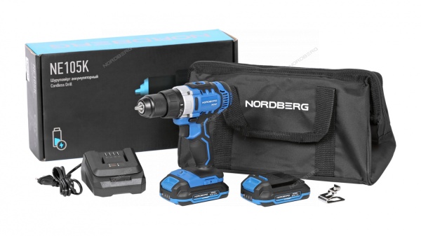 Шуруповерт аккумуляторный макс.диам. сверла 13 мм, 20 В, 50 Нм, 2 аккумулятора и зарядное устройство