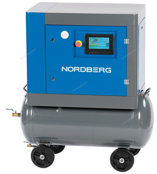 Компрессор винтовой, 4,0 кВт, 10 бар, 510 л/мин, ресивер 160 л