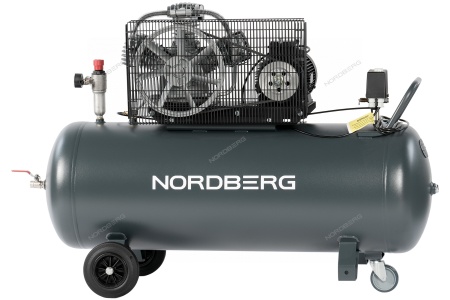 Компрессор поршневой с ременной передачей 380В, ресив. 200л, 580л/мин