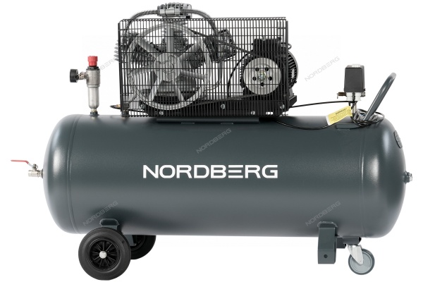 Компрессор поршневой с ременной передачей 380В, ресив. 200л, 580л/мин