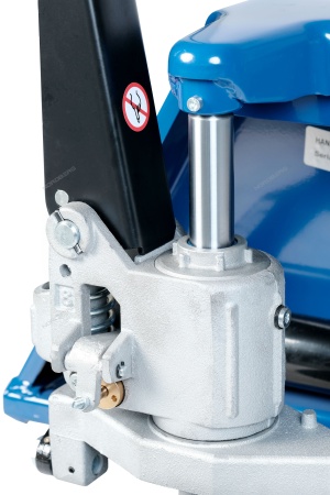 Тележка складская гидравлическая с низким подхватом 1,5 т, с ПУ колесами