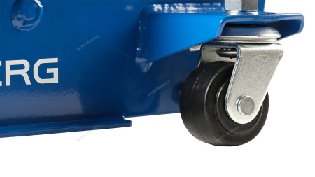 Домкрат подкатной 3 т с резиновой насадкой, быстрый подъем