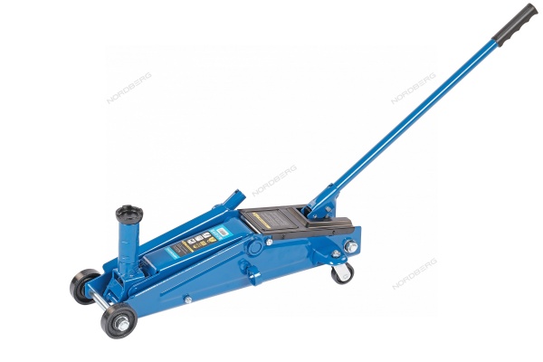 Домкрат подкатной для автолюбителя с проставкой, 3 т