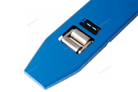 Тележка складская гидравлическая с низким подхватом 1 т, с ПУ колесами