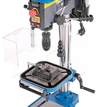 Станок сверлильный с тисками, 500 Вт, 16 мм, вариатор скорости