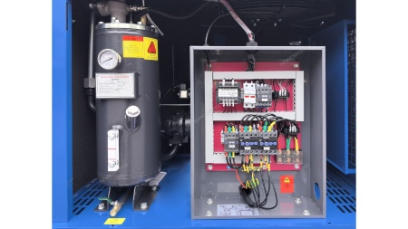 Компрессор винтовой, 11 кВт, 10 бар, 1550 л/мин, ресивер 410 л, осушитель