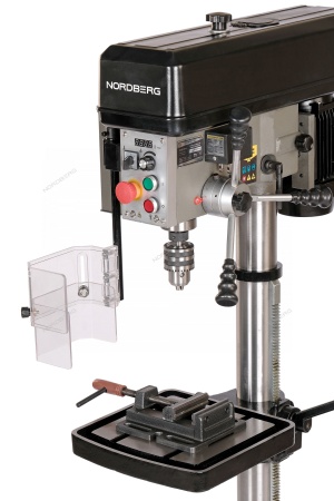 Станок сверлильный профессиональный (750 Вт, 25 мм, вариатор скорости, нарезание резьбы, тиски)
