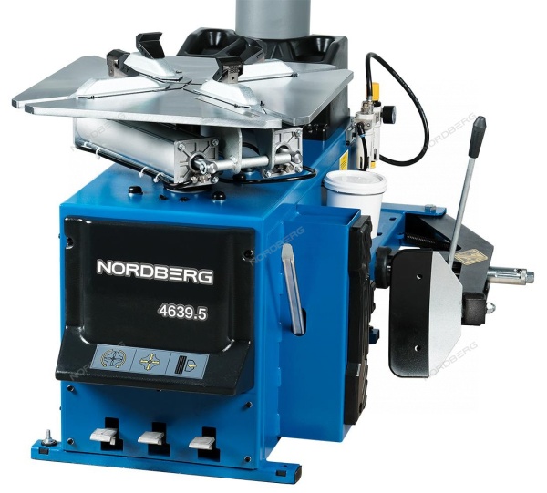 Станок шиномонтажный 380V п/автомат, 2х скоростн, зажимы 13-26", усил отжим, синий