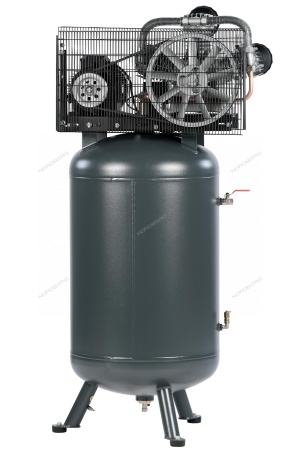 Компрессор вертикальный поршневой с ременной передачей 380 В, ресивер 270 л, 950 л/мин