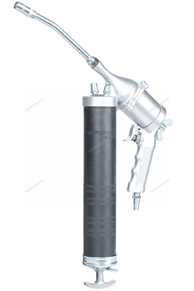 Шприц плунжерный пневматический для густой смазки, с поворотом рукоятки, 400 мл