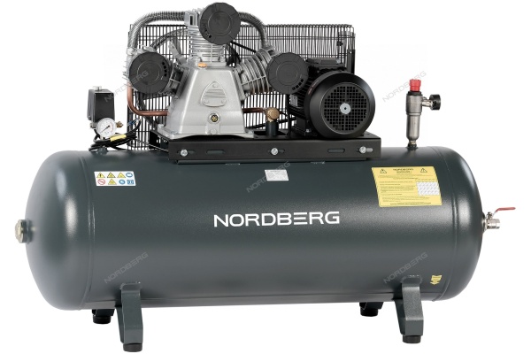 Компрессор поршневой с ременной передачей 380 В, ресивер 270 л, 950 л/мин