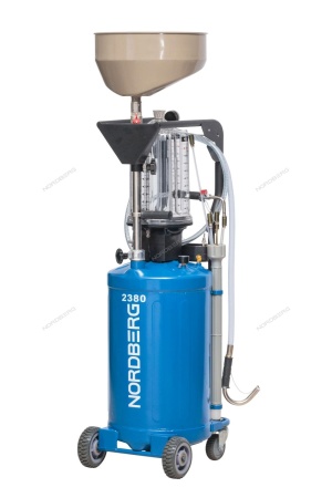 Установка для сбора масла пневматическая, 80 л, синяя