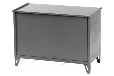 Верстак слесарный трехтумбовый, 3 серые створки (RAL 7012/7015)