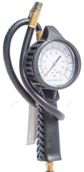 Пистолет профессиональный для подкачки колес, обрезиненный, для легковых авто