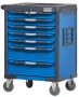 Тележка инструментальная профессиональная (синяя)
