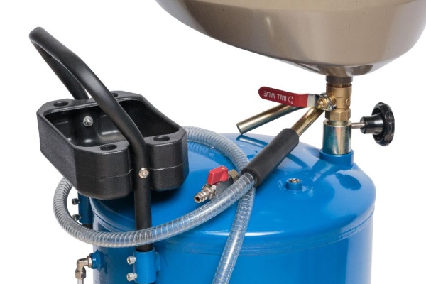 Установка для сбора масла пневматическая, 65 л, синяя