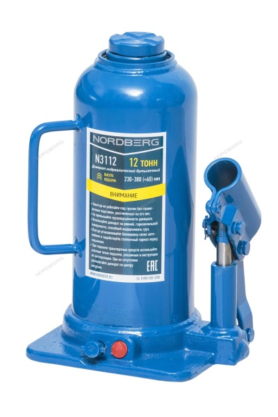 Домкрат бутылочный, 12 т