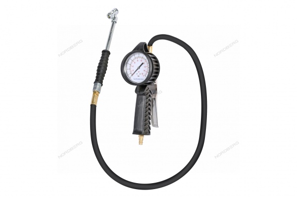 Пистолет профессиональный для подкачки колес, обрезиненный, для грузовых автомобилей