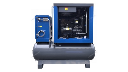Компрессор винтовой, 11 кВт, 10 бар, 1550 л/мин, ресивер 410 л, осушитель