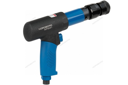 Пневмозубило усиленное 234 мм, с комплектом насадок и быстросъемным держателем в кейсе, 20 предметов