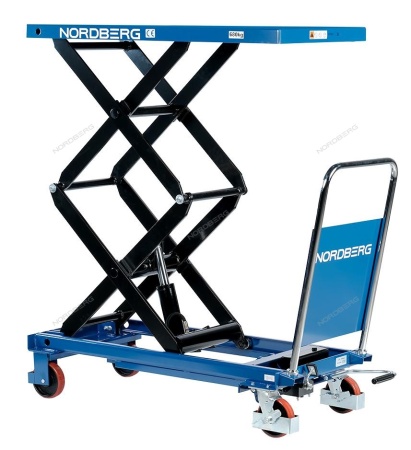 Стол подъемный гидравлический 680 кг, двойные ножницы