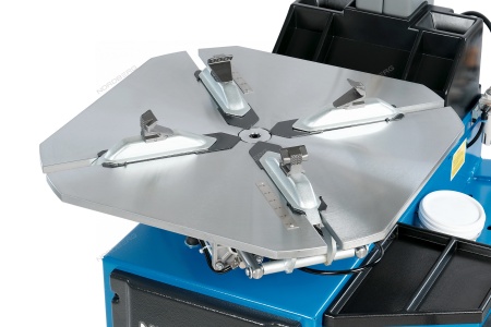 Станок шиномонтажный 380V автомат, 2х скоростн, зажимы 16-30" (синий)