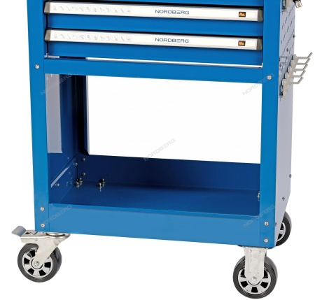 Тележка инструментальная, 3 выдвижных ящика, открытый отсек