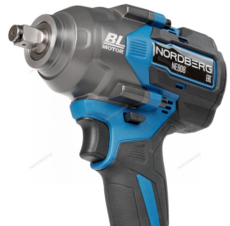 Гайковерт аккумуляторный, 1/2", 20 В, 1000 Нм, 2 аккумулятора 4A и зарядное устройство, в кейсе