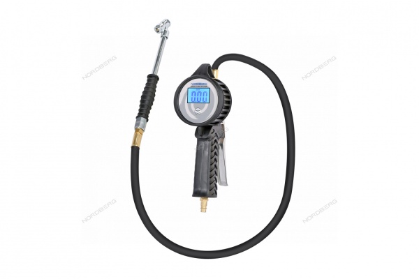 Пистолет профессиональный для подкачки колес, цифровой, обрезиненный, для грузовых автомобилей