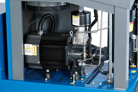 Компрессор винтовой, 7,5 кВт, 10 бар, 900 л/мин, ресивер 350 л, осушитель