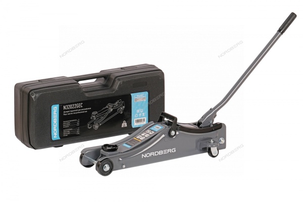 Домкрат подкатной для автолюбителя в кейсе, 2 т